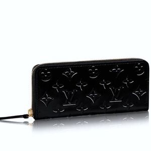 Louis Vuitton Clemence Black Vernis Wallet